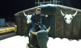 Boy Riding the Mechanical Bull