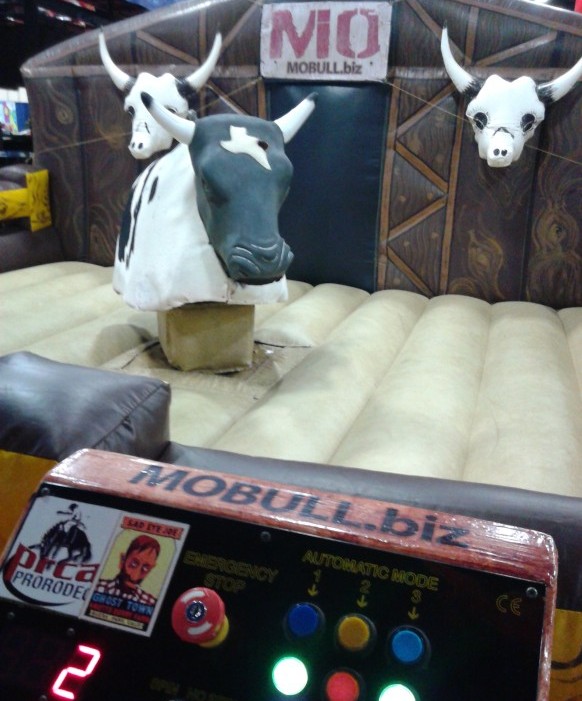 Renting mechanical bull is made easy by calling by b-amused.They will take care of all you needs when renting mechanical bull.When you contact b-amused about renting mechanical bull they will need your location, date, and time needed.B-amused will bring the mechanical bull for your rental on time and ready to entertain your guest. The guest will really enjoy the mechanical bull rental you have provided for them.Your guest will come to you and say thank you so much for renting mechanical bull for your party. They will ask b-amused do mechanical bull rentals work for church events, birthday parties, company parties, fairs, festivals, project graduations, graduation parties and rodeos. B-amused will say well sure mechanical bull rentals work for church events, birthday parties, company parties, fairs, festivals, project graduations, graduation parties and rodeos. The cities in Texas served by mechanical bull rentals are Dallas, Addison, Plano, Austin, Waco, Frisco, Fort Worth and Ennis.Some other cities severed by b-amused mechanical bull rentals are Abilene, Fair field, Denton, Houston, Red Oak, Garland, Bell, Richardson, Irving, Cedar Hill, Gram, May bank, Temple and Farmers Branch. So quit just thinking about renting mechanical bull.