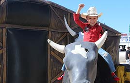 Kiddos first rodeo will be enjoyed by all the quest. From kids all the way up to adults. Everyone wants to part of the first rodeo. It is very simple just hire mobull and make sure you have plenty of space to sent up for your first rodeo. All the guest at the first rodeo will have a good time. they will ask where did you find this perfect set up to entertain all the guest. Found them online looking for the best mechanical bull rental company. Just so happens that mobull is the absolute best in the business. They arrived ahead of time with mo the mechanical bull rental. Mobull did a preride safty inspection before the fun began for all the guest. Once the riding srtarted it went on and on. The only time it stopped is when food and drink was served at the first rodeo.